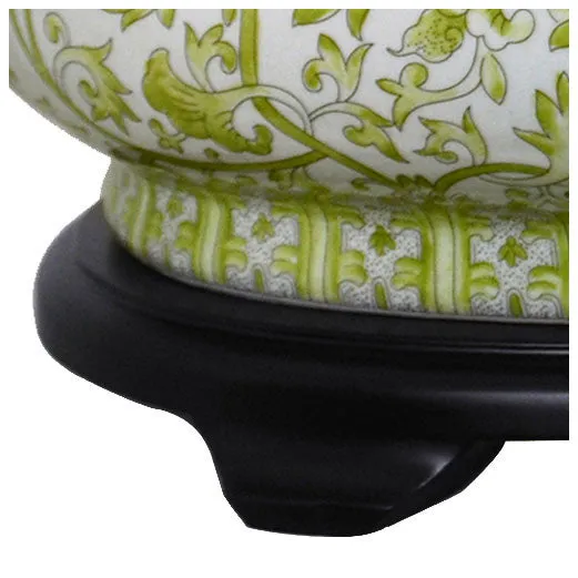 Lemon Green Porcelain Footbath with Base