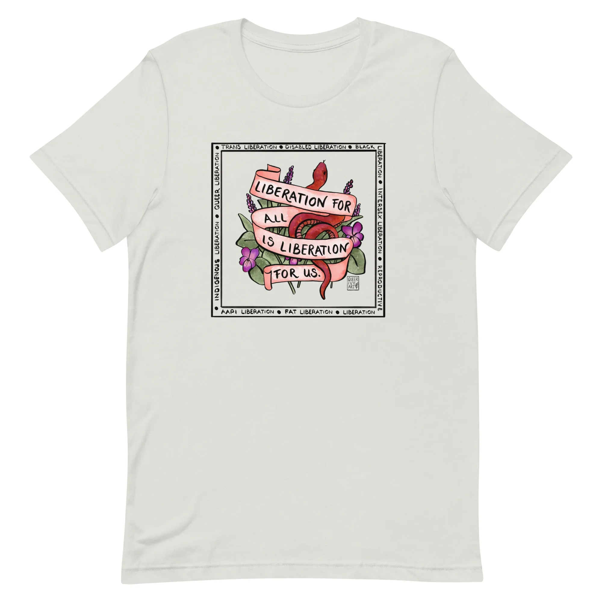 Liberation for all is Liberation for Us Lesbian Pride T-Shirt
