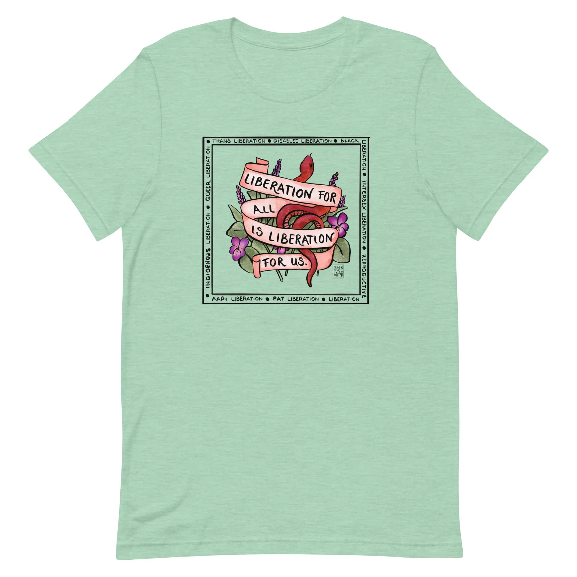 Liberation for all is Liberation for Us Lesbian Pride T-Shirt