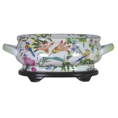 Lily Porcelain Footbath with Base