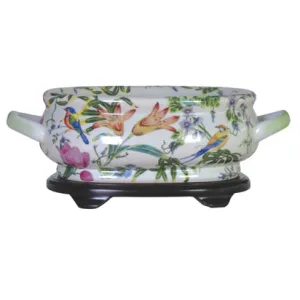 Lily Porcelain Footbath with Base
