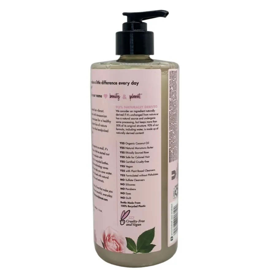 Love Beauty & Planet Murumuru Butter & Rose Blooming Color Shampoo 22 oz