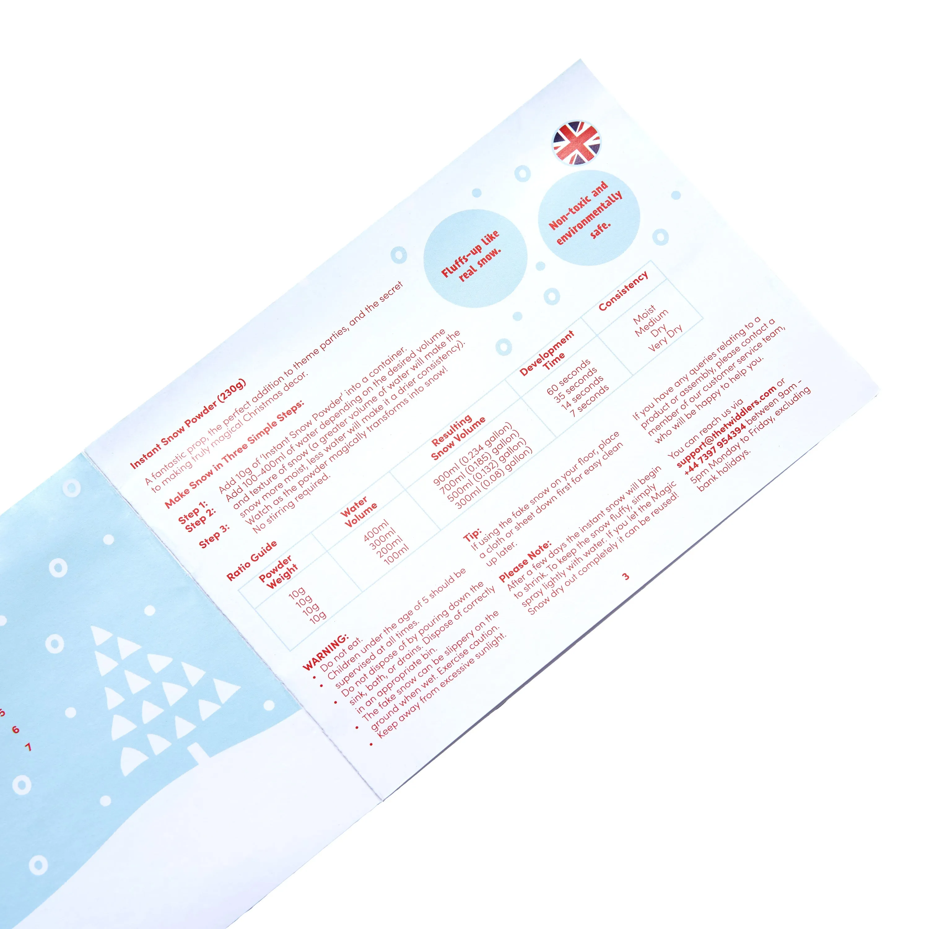 Magical Christmas Instant Fake Snow Powder