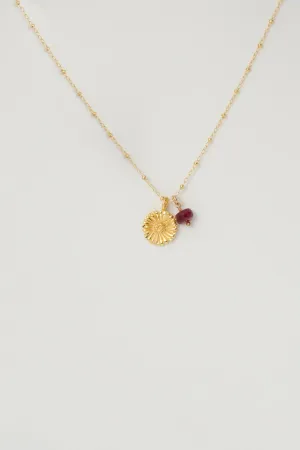Margarita Necklace Pink Tourmaline/ Gold