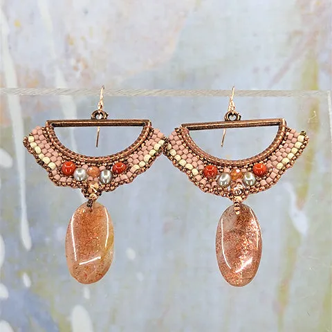 Marigolden Rose Statement Earrings