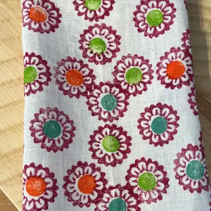 May  Flower Power Tea Towel