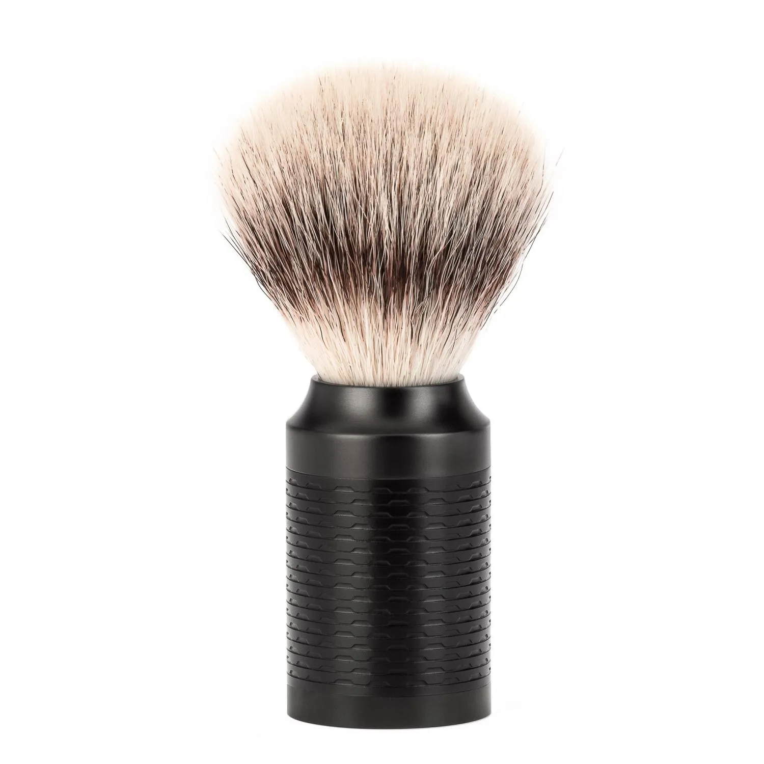 MÜHLE ROCCA 3 Pc. Shaving Set, Silvertip Fibre / Safety Razor, Black Stainless Steel