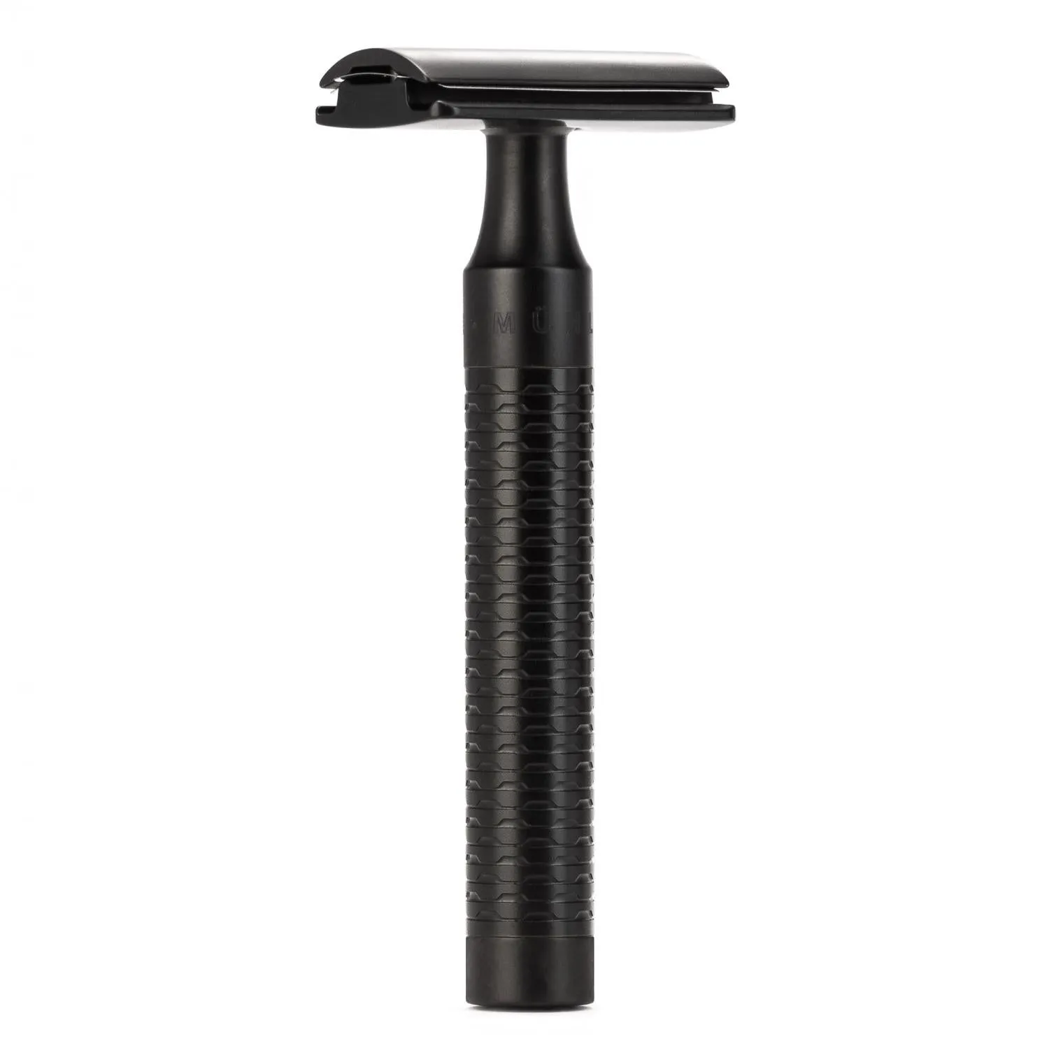 MÜHLE ROCCA 3 Pc. Shaving Set, Silvertip Fibre / Safety Razor, Black Stainless Steel