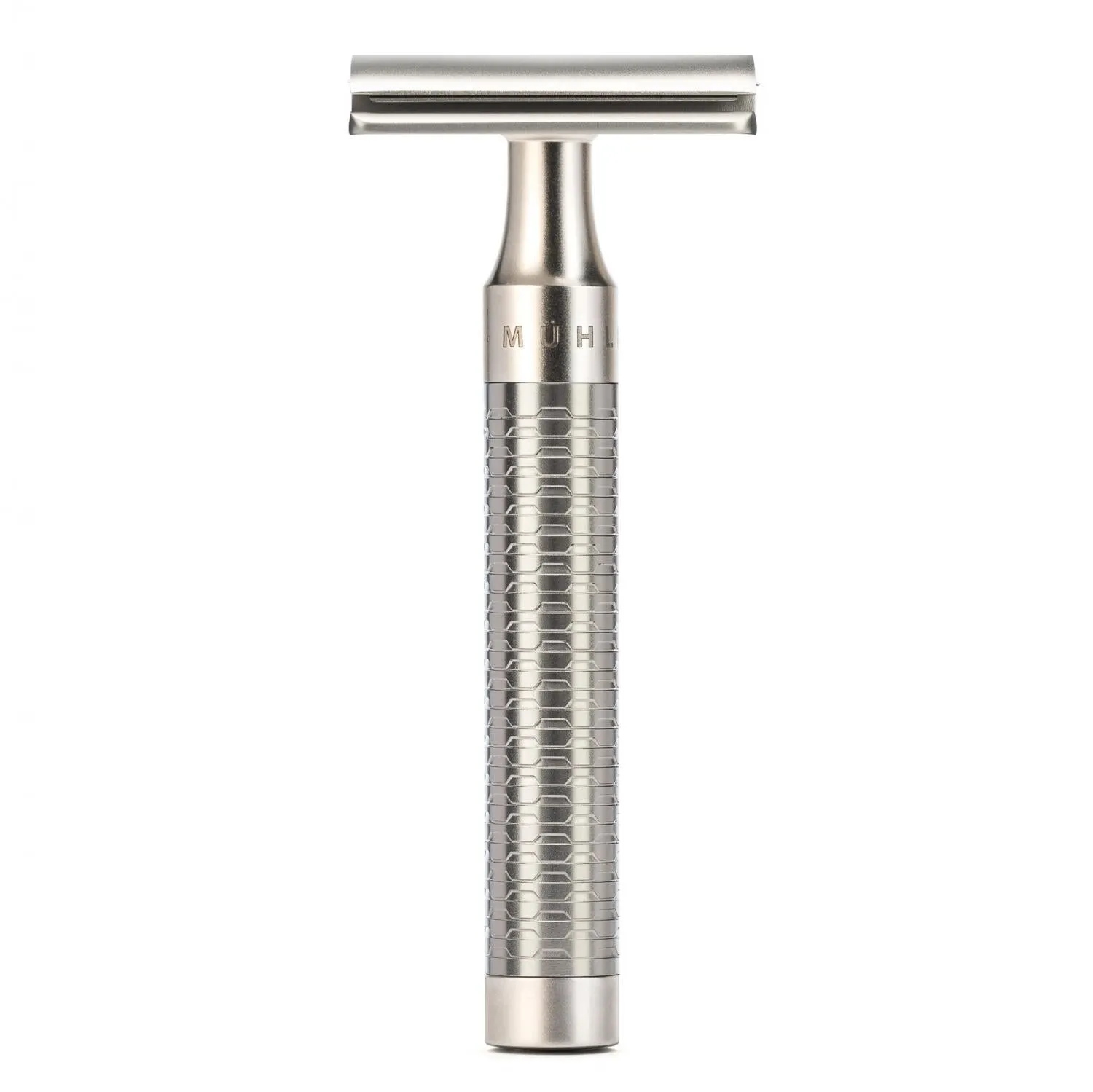 MÜHLE ROCCA 3 Pc. Shaving Set, Silvertip Fibre / Safety Razor, Matte Stainless Steel