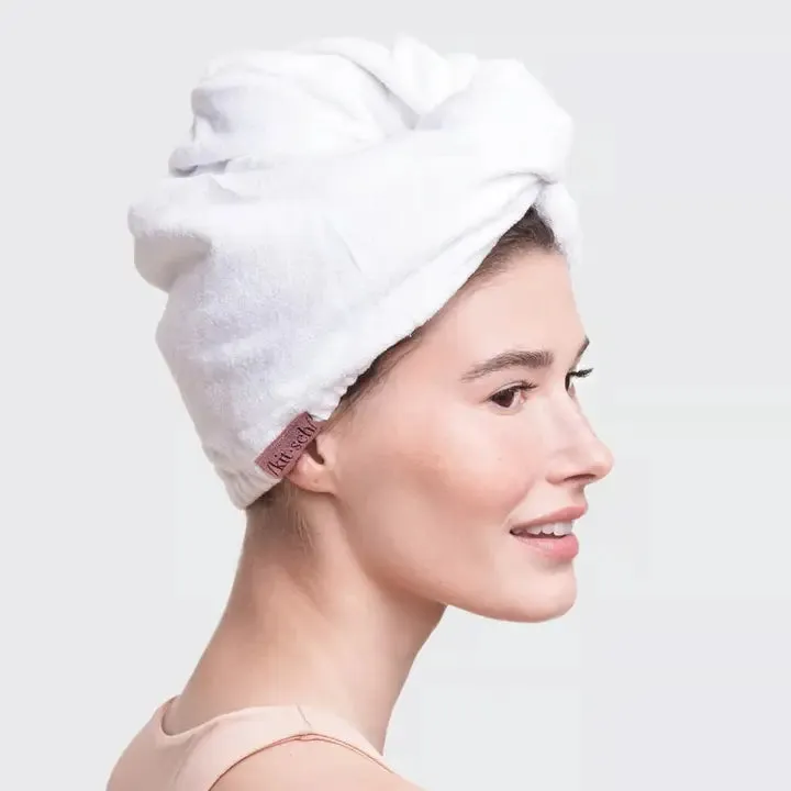 Microfiber Hair Towel - White