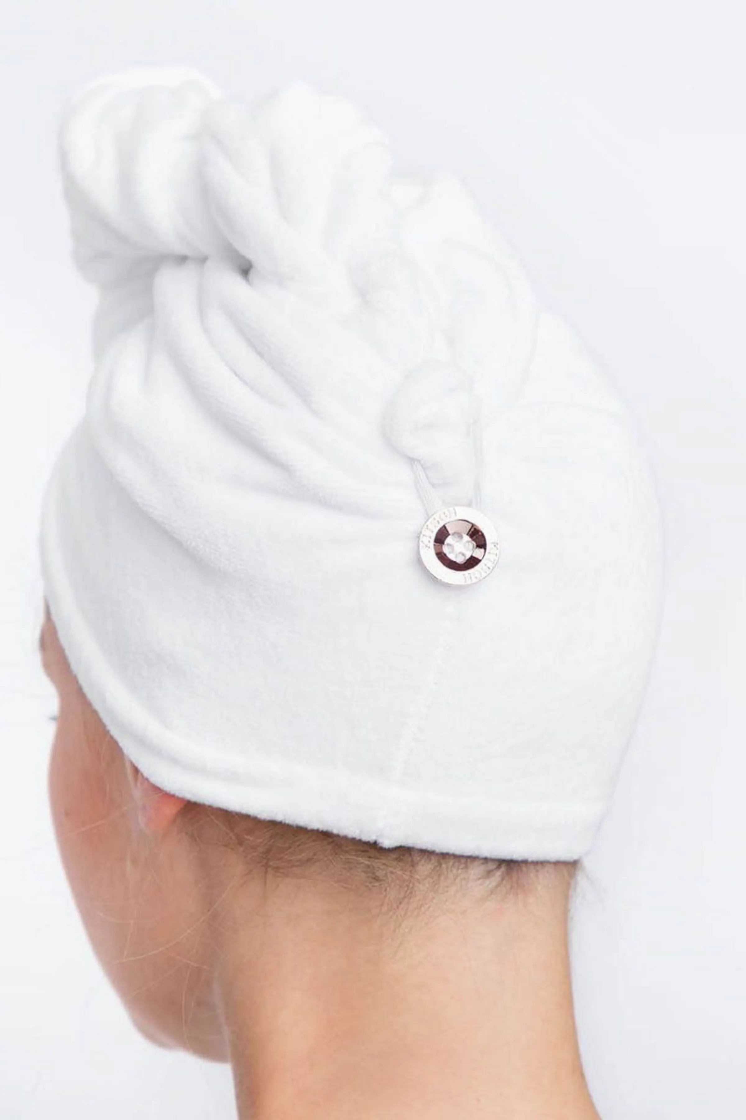 Microfiber Hair Towel - White