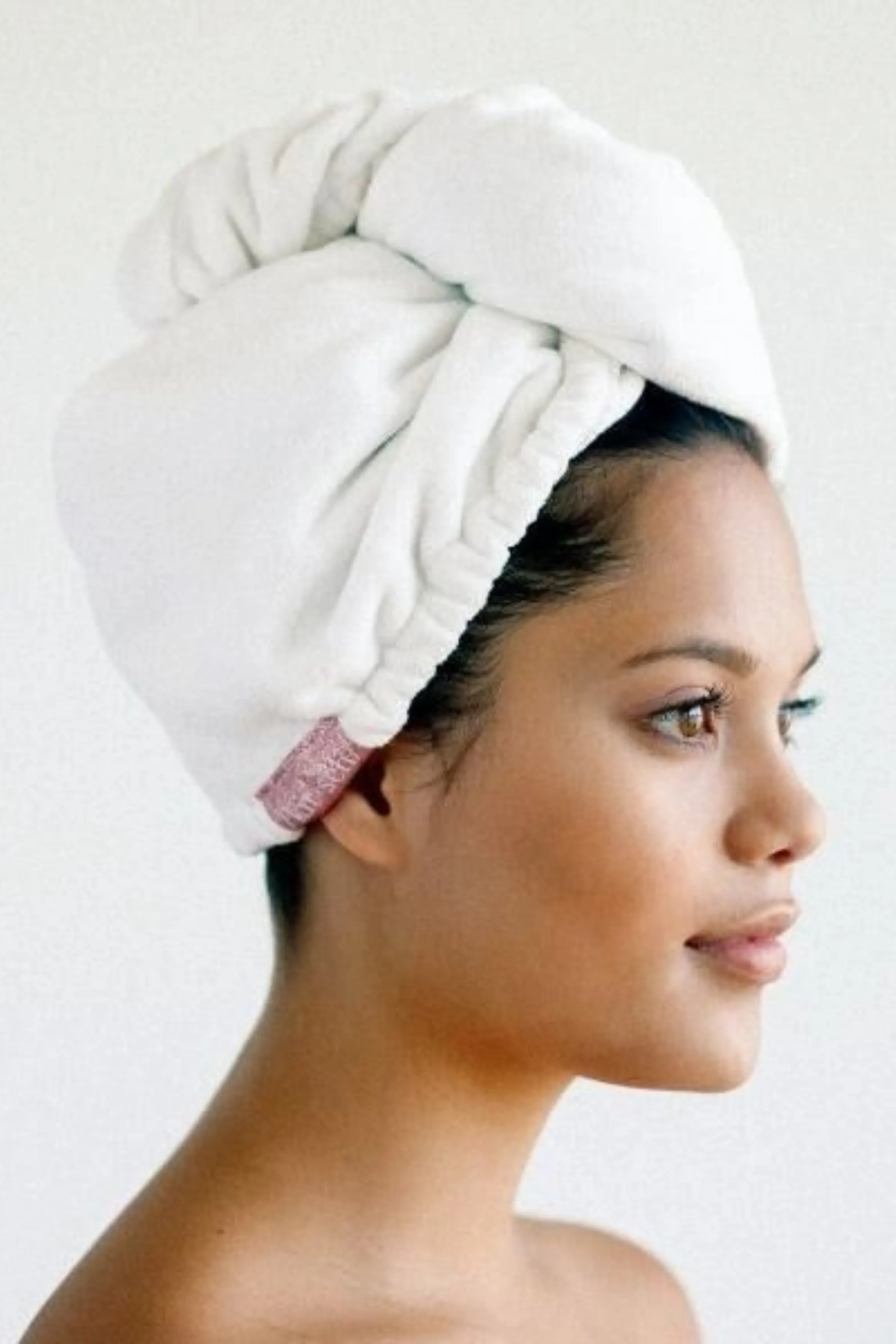 Microfiber Hair Towel - White