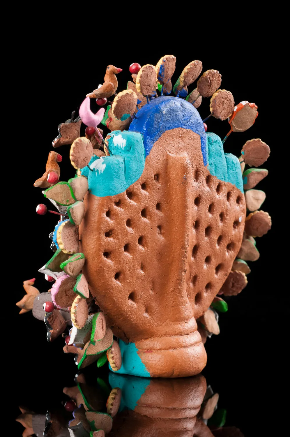 Miniature Nativity Mexican Tree of Life from Metepec