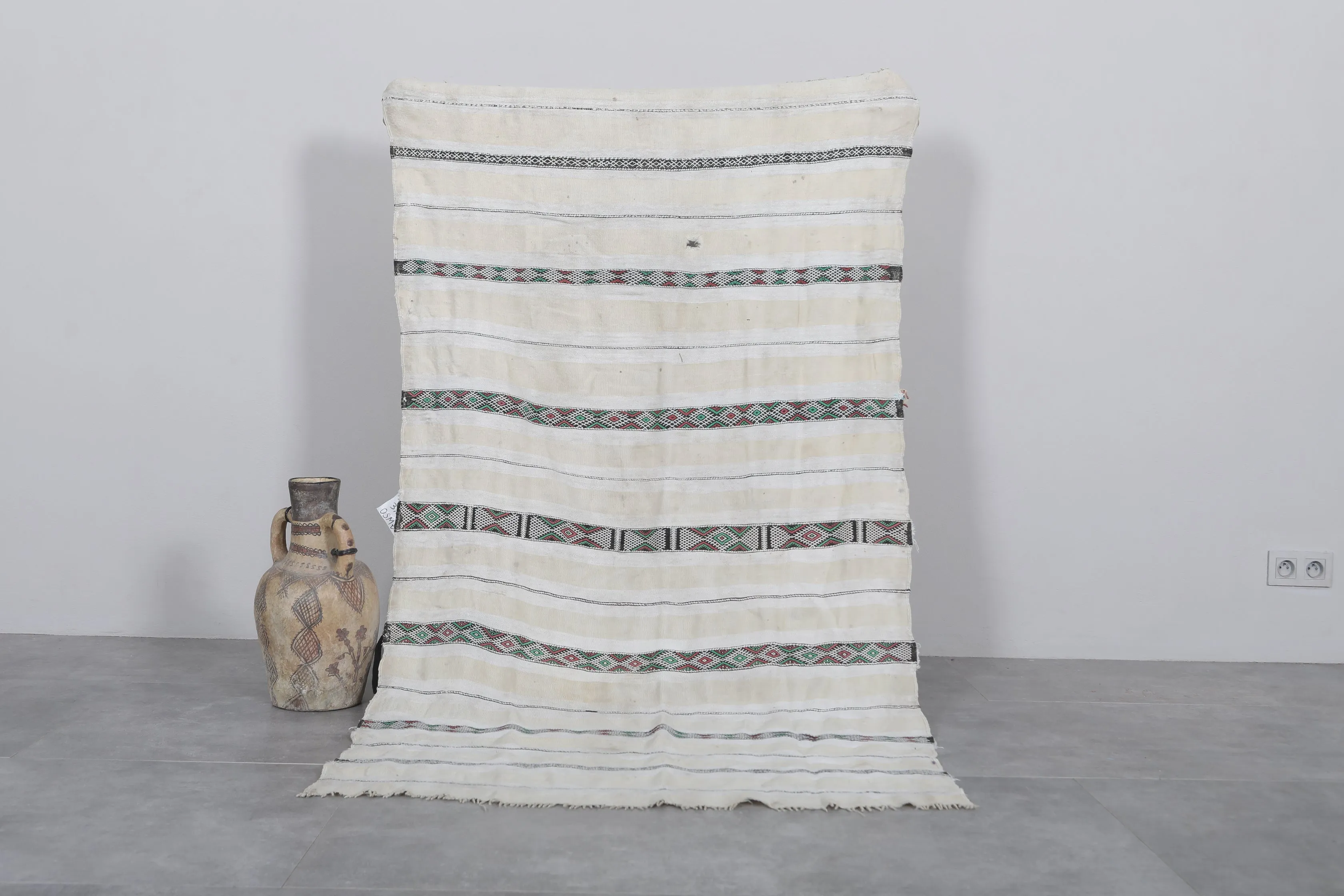 Moroccan Berber Wedding Blanket - 3.6 FT X 6.1 FT Authentic Craft