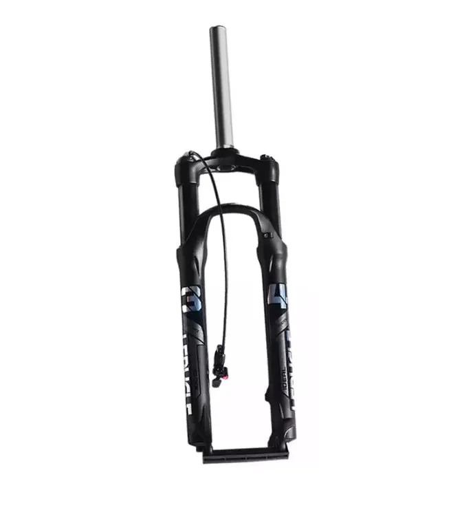 MTB Bike Fork - 27.5", Spring Suspension Oil Rebound, Wired Remote, 10cm Travel