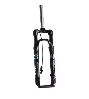 MTB Bike Fork - 27.5", Spring Suspension Oil Rebound, Wired Remote, 10cm Travel