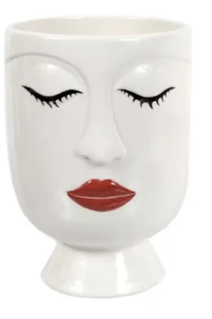 Mustache/Lips Vase