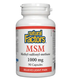 Natural Factors MSM 1000 mg (Capsules)