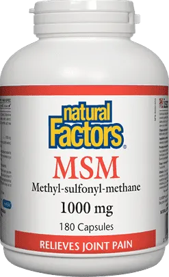 Natural Factors MSM 1000 mg (Capsules)