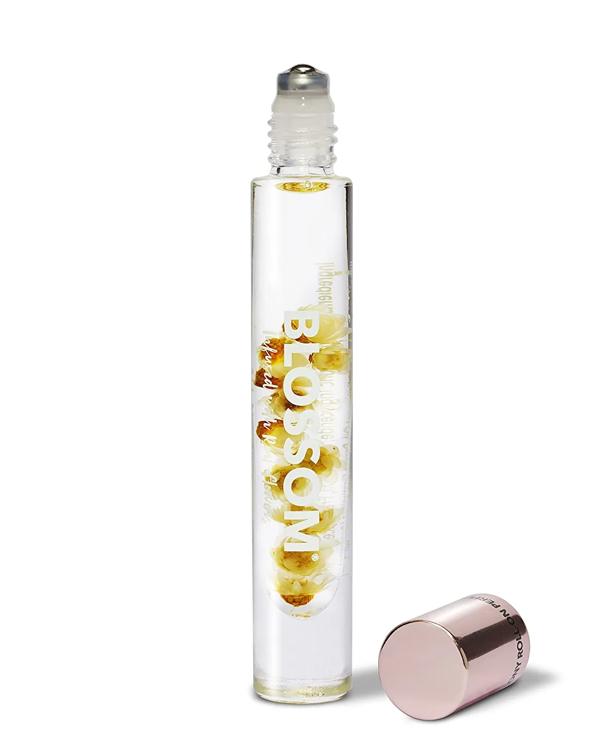 New Blossom Roll on Rollerball Perfume Oil with Natural Ingredients   Essential Oils, Infused with Real Flowers, Made in USA, 0.20 fl. oz./5.9 ml, Luxe White Peony