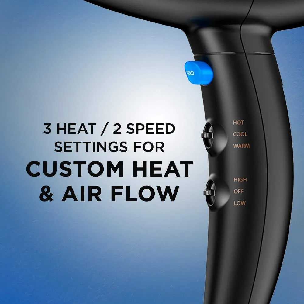 New in box! INFINITIPRO BY CONAIR Mighty Mini Compact Lightweight Professional Hair Dryer with AC Motor, Black