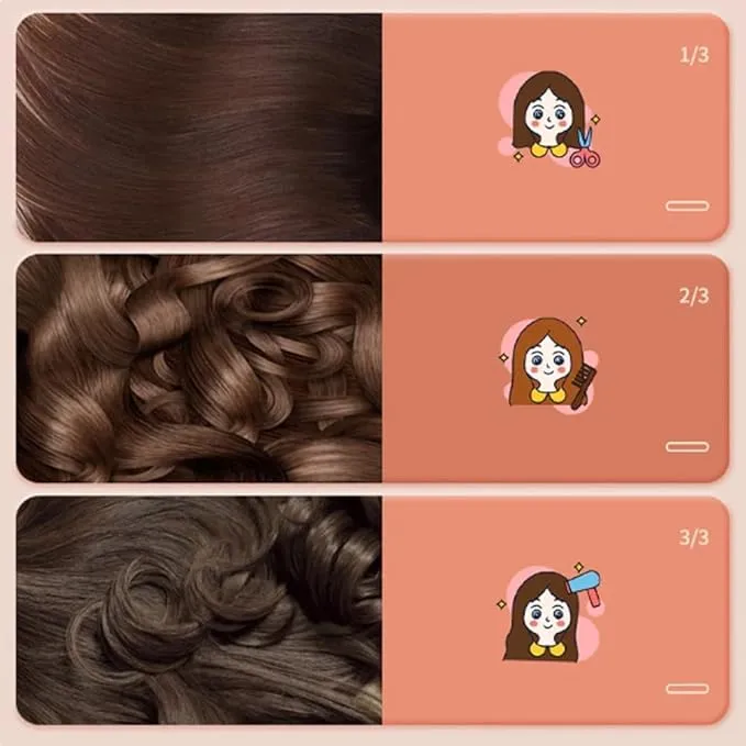 New Mini Dual-Purpose Curling Iron, Mini Short Hair Curling Iron, Great for Travel, Cordless Curling Iron Rechargeable (White)
