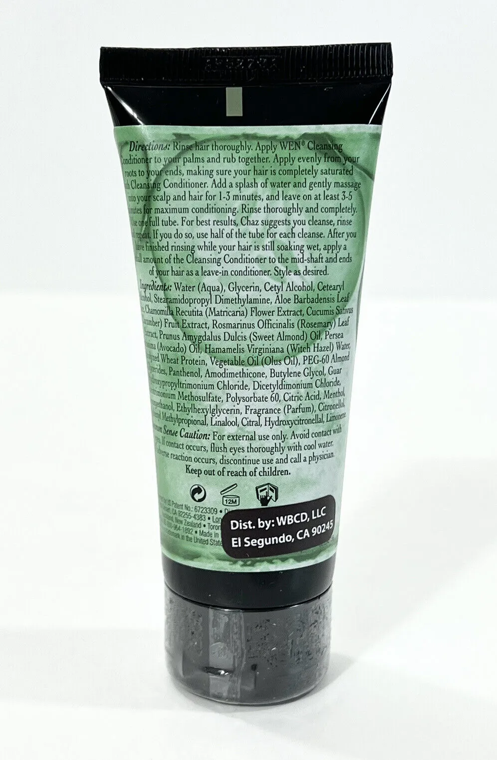 New WEN by Chaz Dean New Cucumber Aloe Cleansing Conditioner 2 Fluid Oz Travel Size 60 mL