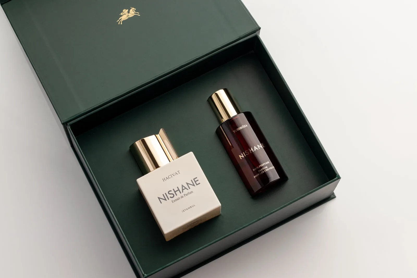 Nishane Hacivat Extrait De Parfum Gift Set (100 ml   Tuberoza Hair Perfume 50 ml)