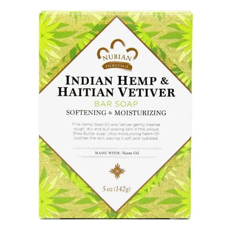 Nubian Indian Hemp & Haitian Vetiver Soap 142g