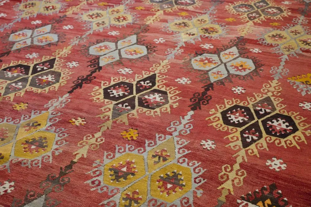 Old Sivas Sarkisla Kilim 8.2ftx11.10ft