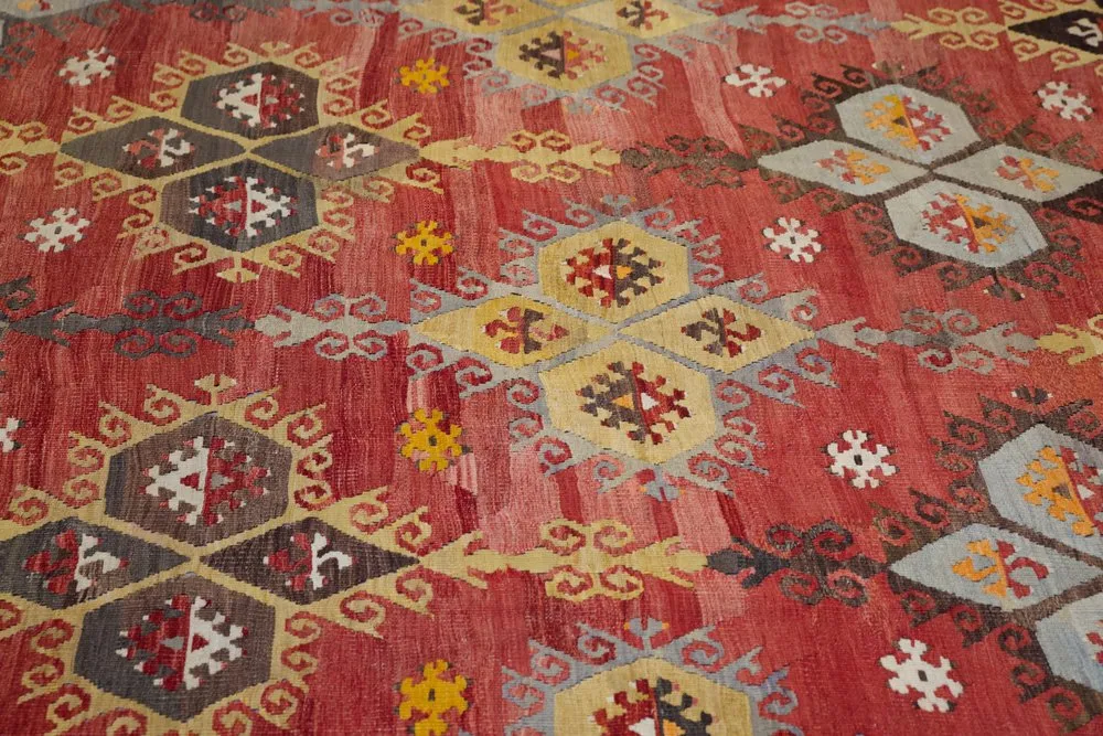 Old Sivas Sarkisla Kilim 8.2ftx11.10ft