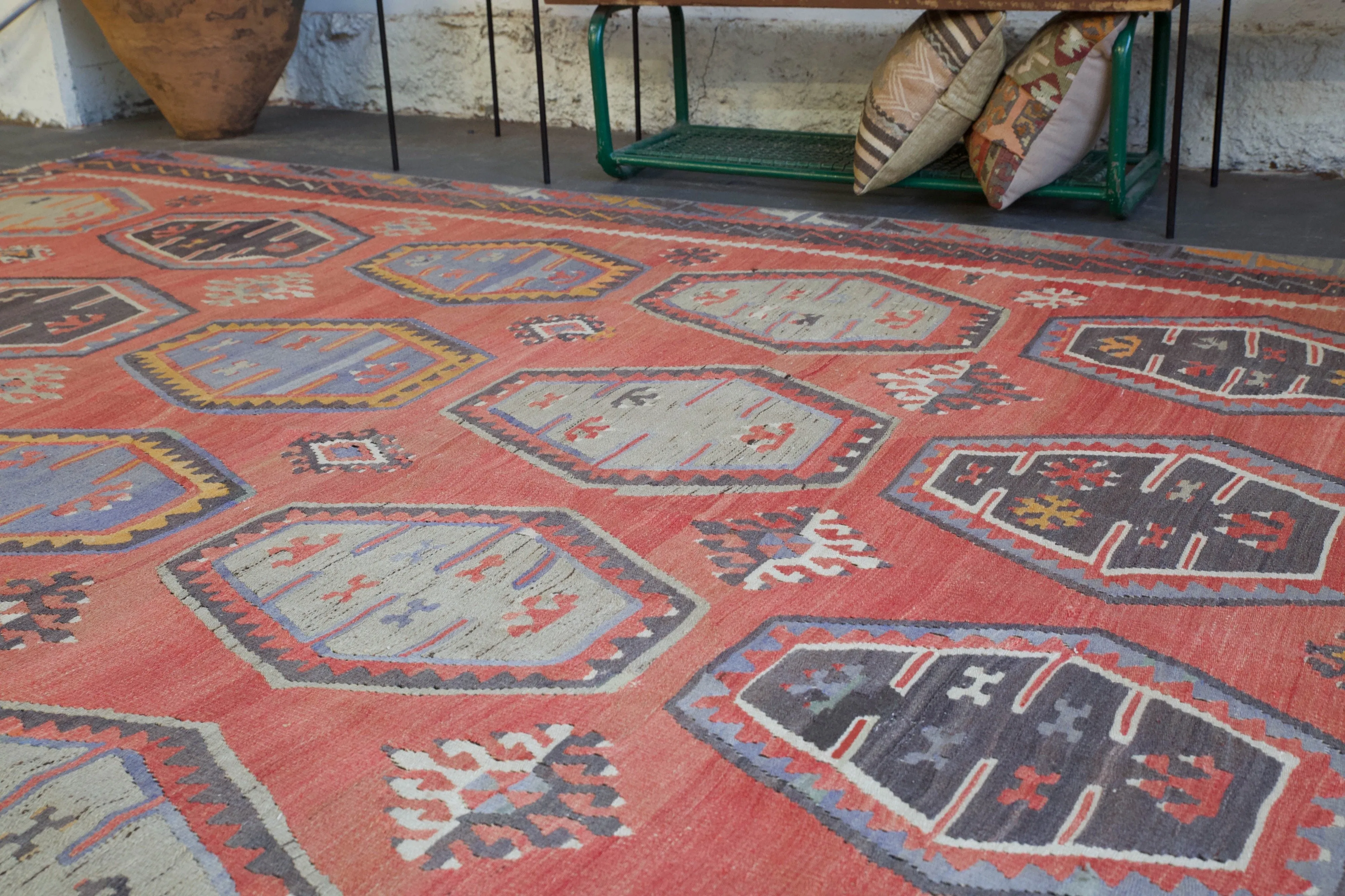 Old Sivas Sarkisla Turkish Kilim Rug