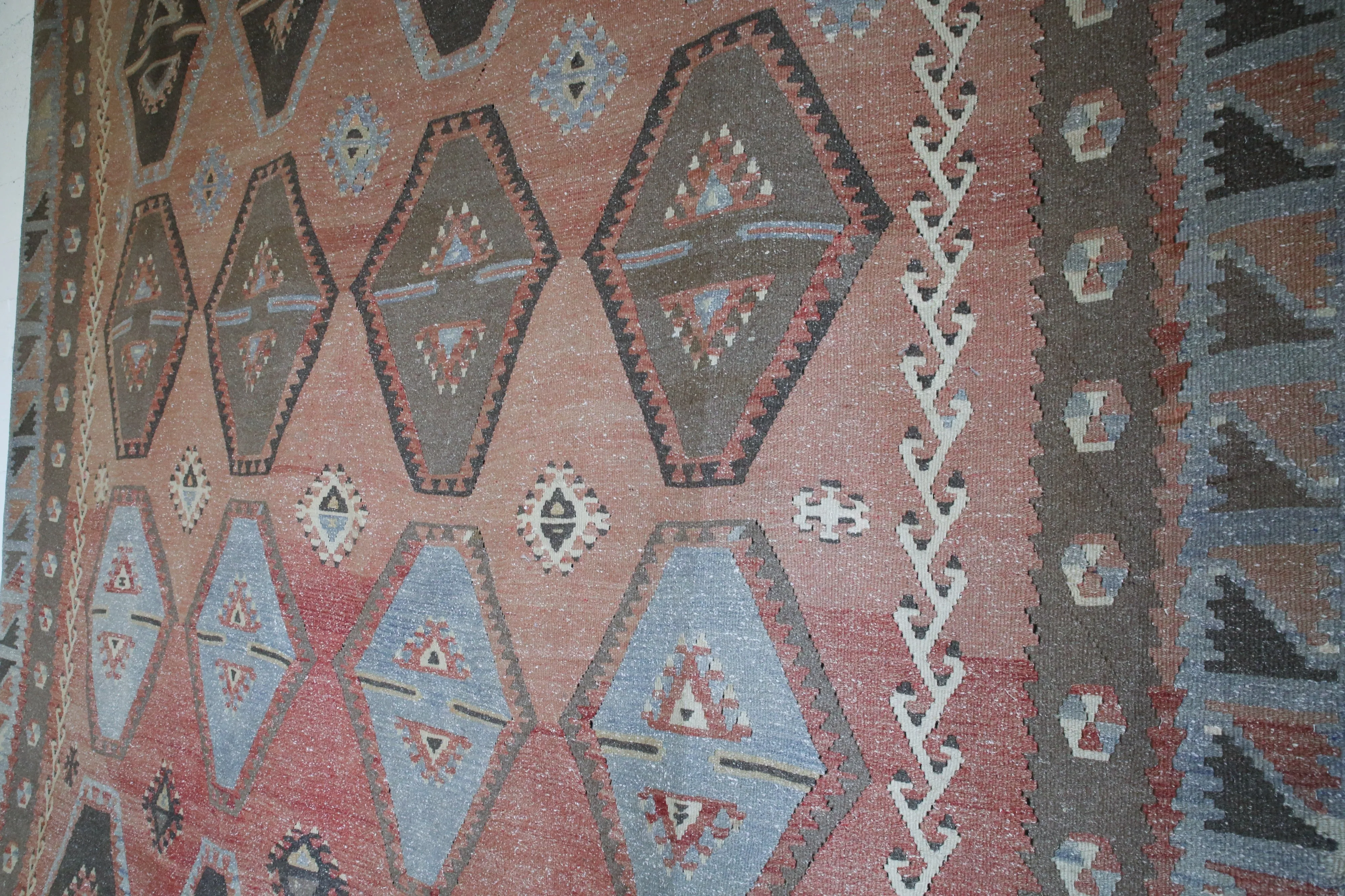 Old Sivas Sarkisla Turkish Kilim Rug