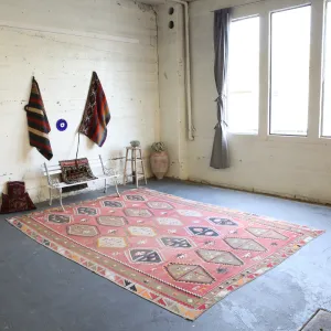 Old Sivas Sarkisla Turkish Kilim Rug