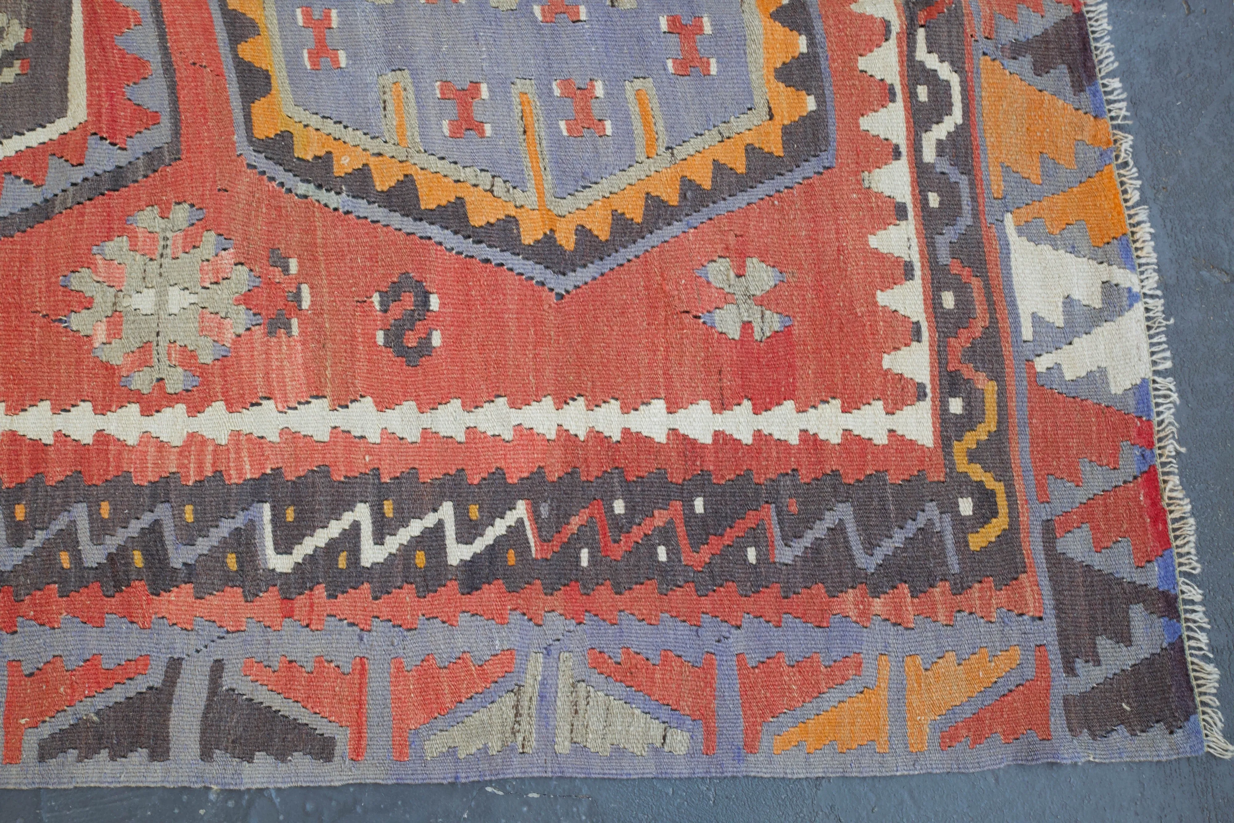 Old Sivas Sarkisla Turkish Kilim Rug