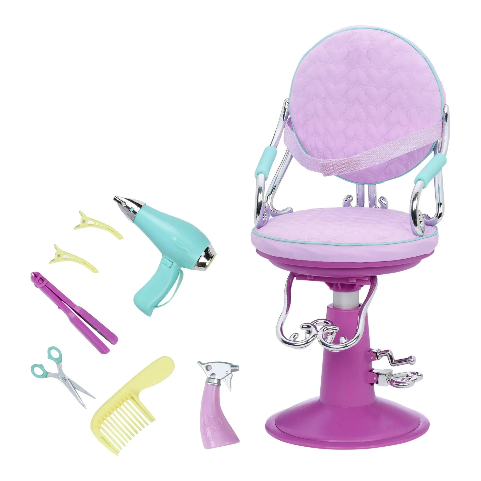 Our Generation Sitting Pretty Salon Chair Purple
