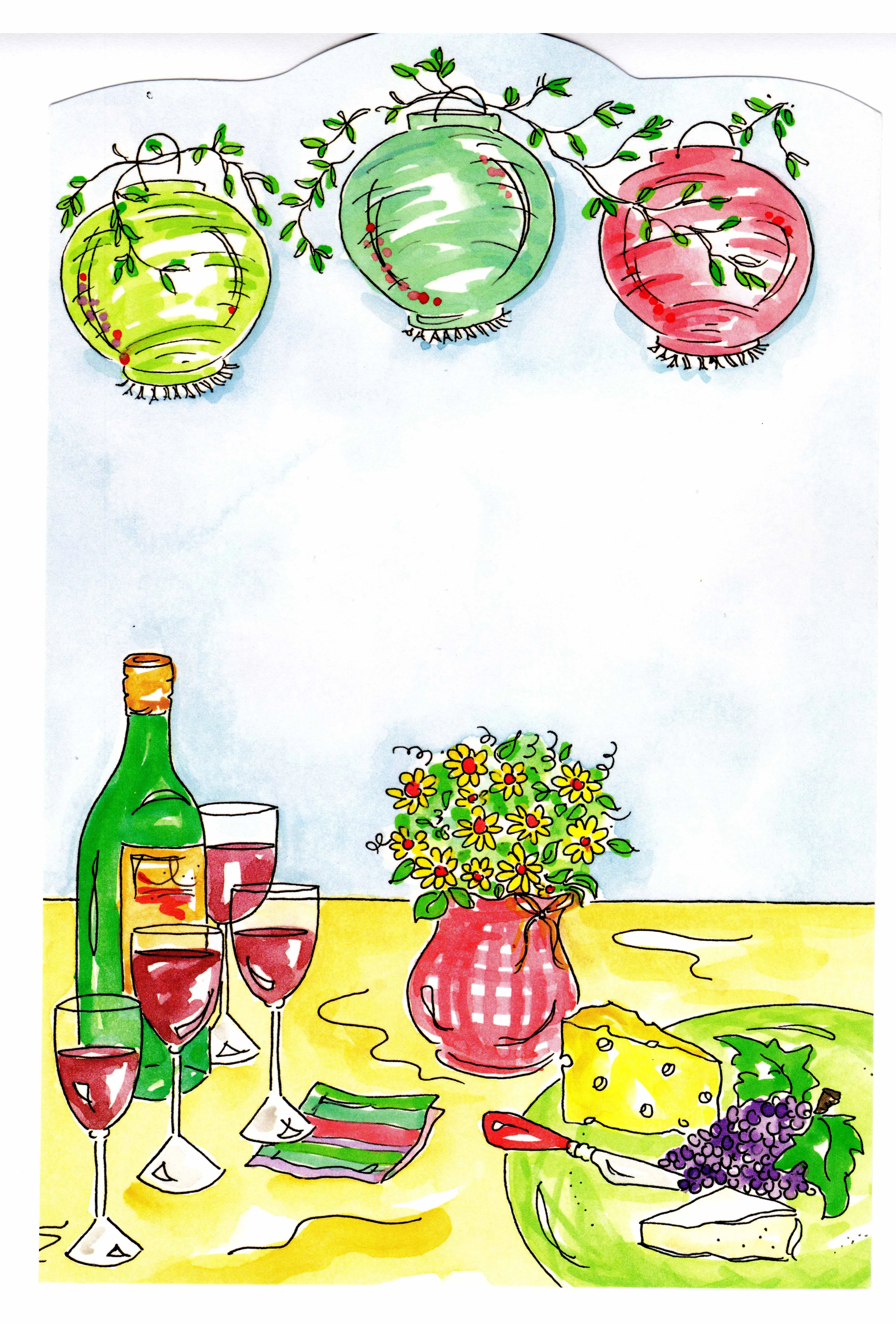 OUTDOOR TABLE - BLANK INVITATION
