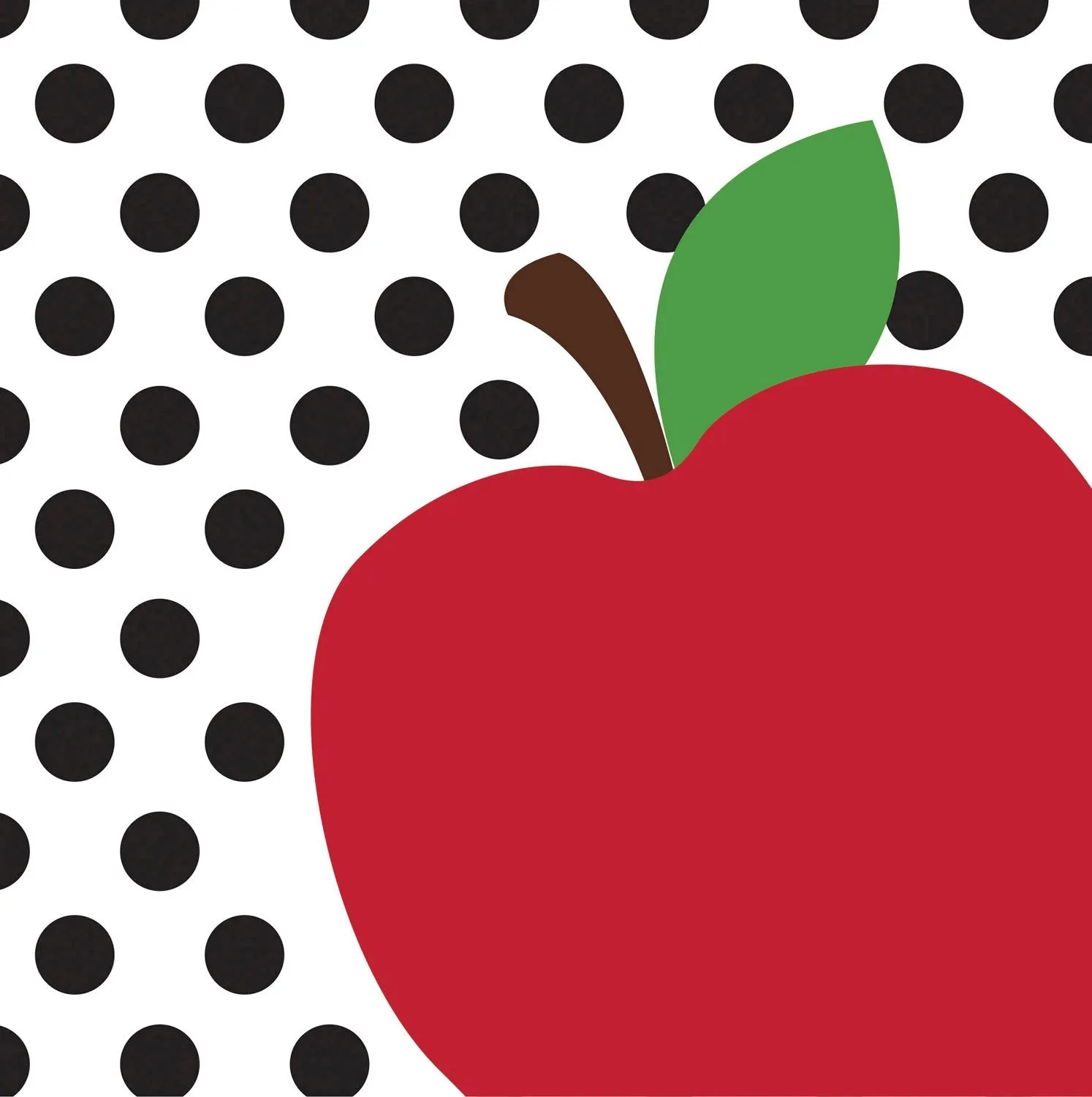 Paper Luncheon Napkin, 20 count, Teacher's Apple,4nl6441