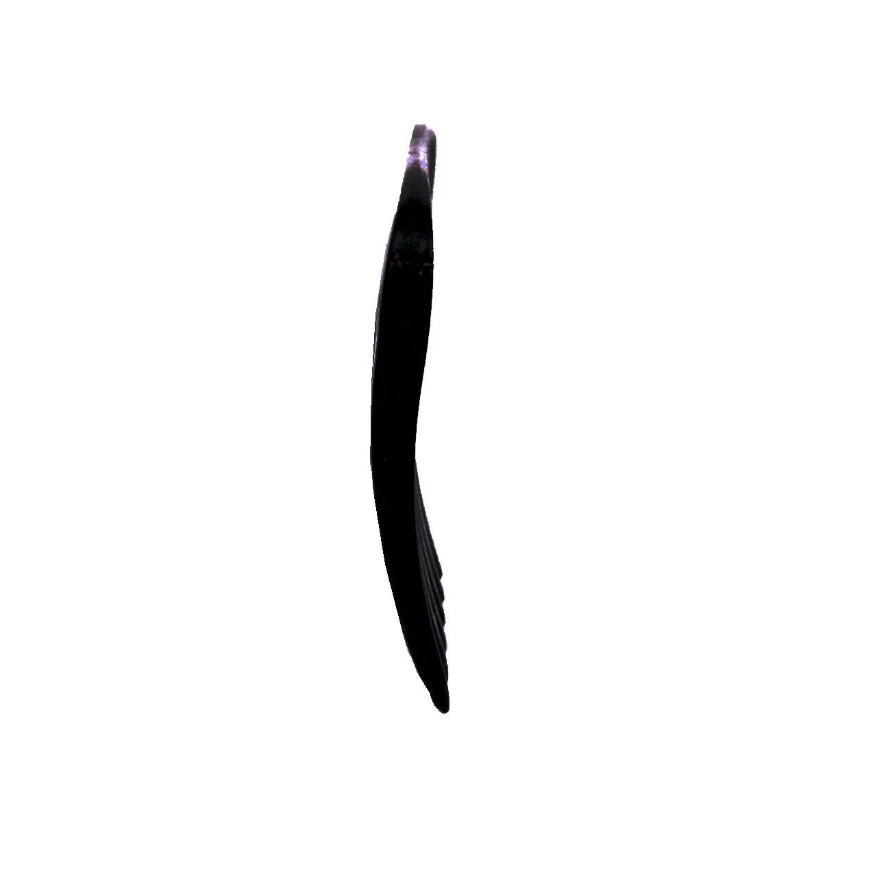 Pegasus 507_b2, 6.5in Curved Detangling Handled Styling Rake Comb, Seamless, Smooth Edges, Anti Static, Heat and Chemically Resistant, Wet Hair, Everyday Grooming Comb | Peines de goma dura - Black