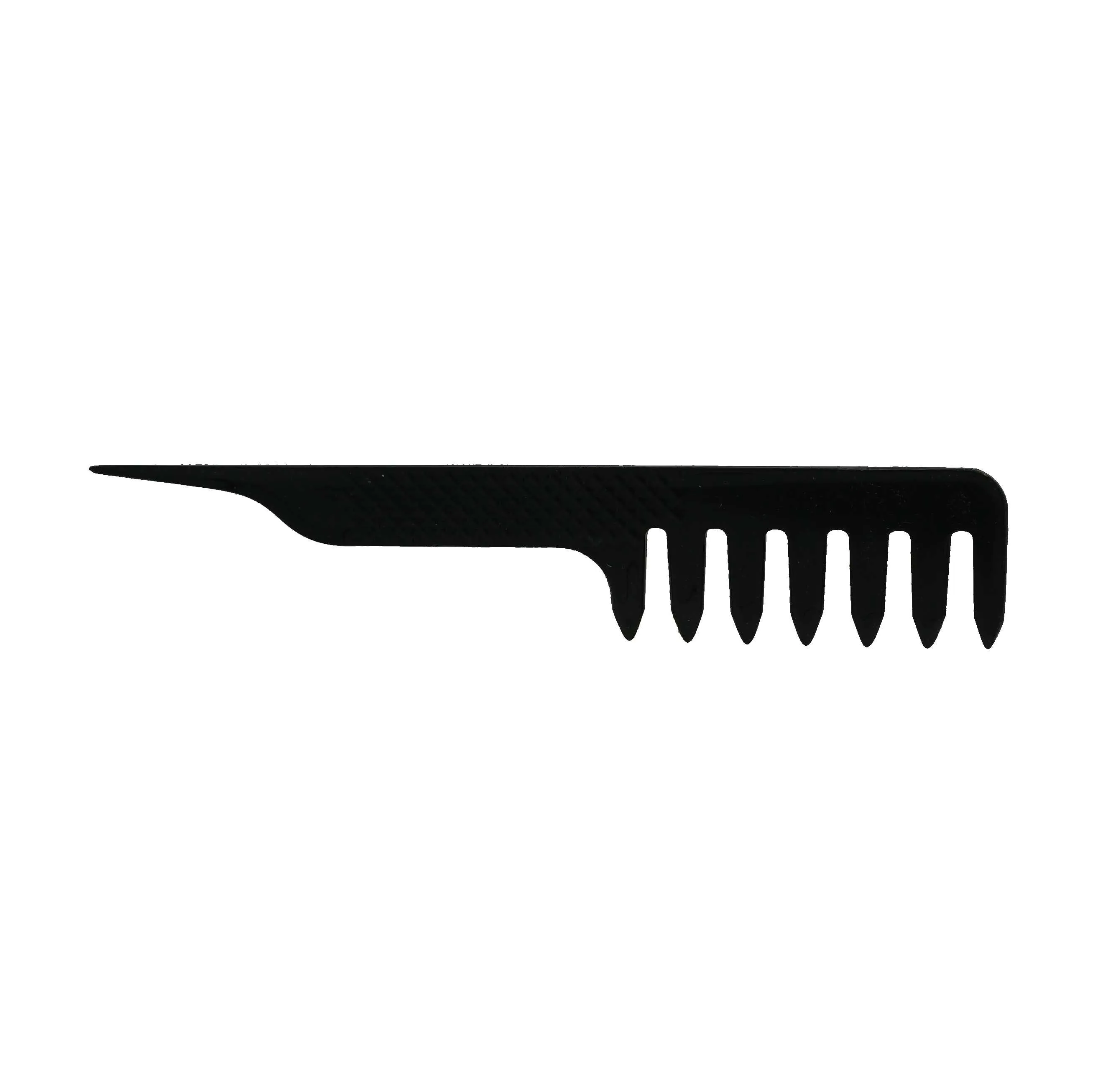 Pegasus 508, 7.5in Blow Dry Comb, Handmade, Seamless, Smooth Edges, Anti Static, Heat and Chemically Resistant, Wet Hair, Everyday Grooming Comb | Peines de goma dura - Black