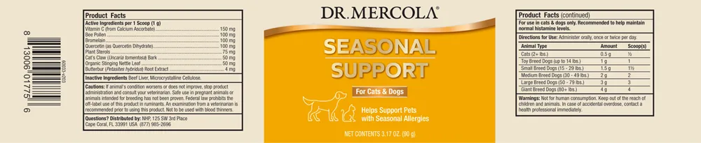 Pet Seasonal Support