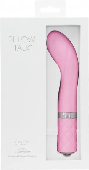 Pillow Talk Sassy G-Spot Vibe  With Swarovski Crystal - Pink