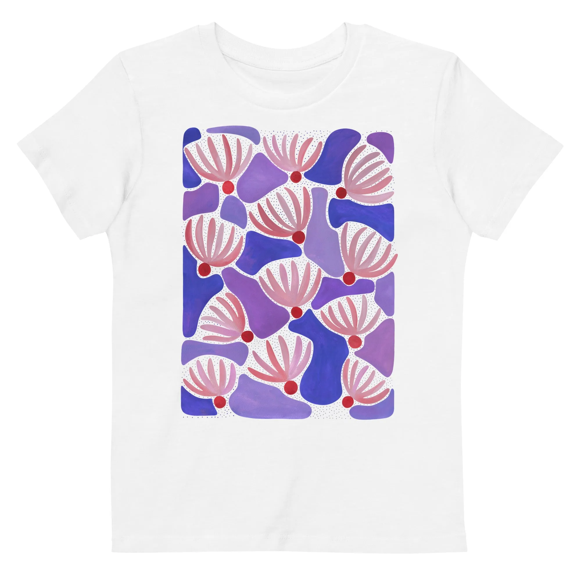 Pink Flowers - Kid's Organic Cotton T-Shirt