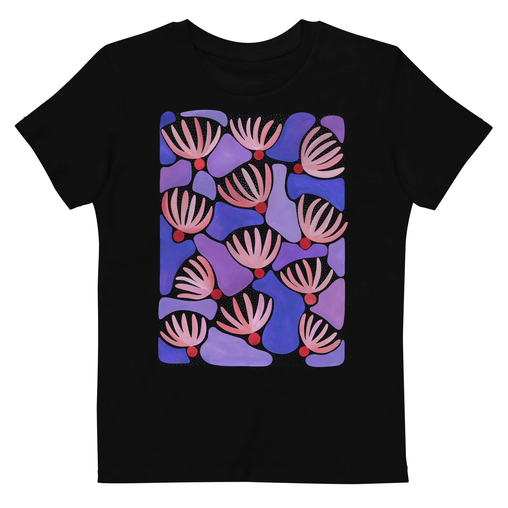 Pink Flowers - Kid's Organic Cotton T-Shirt
