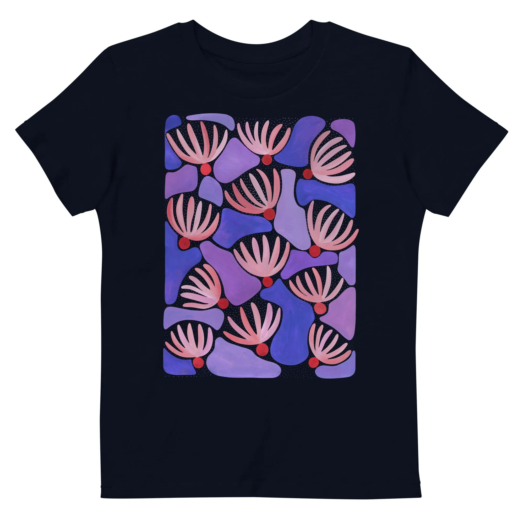 Pink Flowers - Kid's Organic Cotton T-Shirt