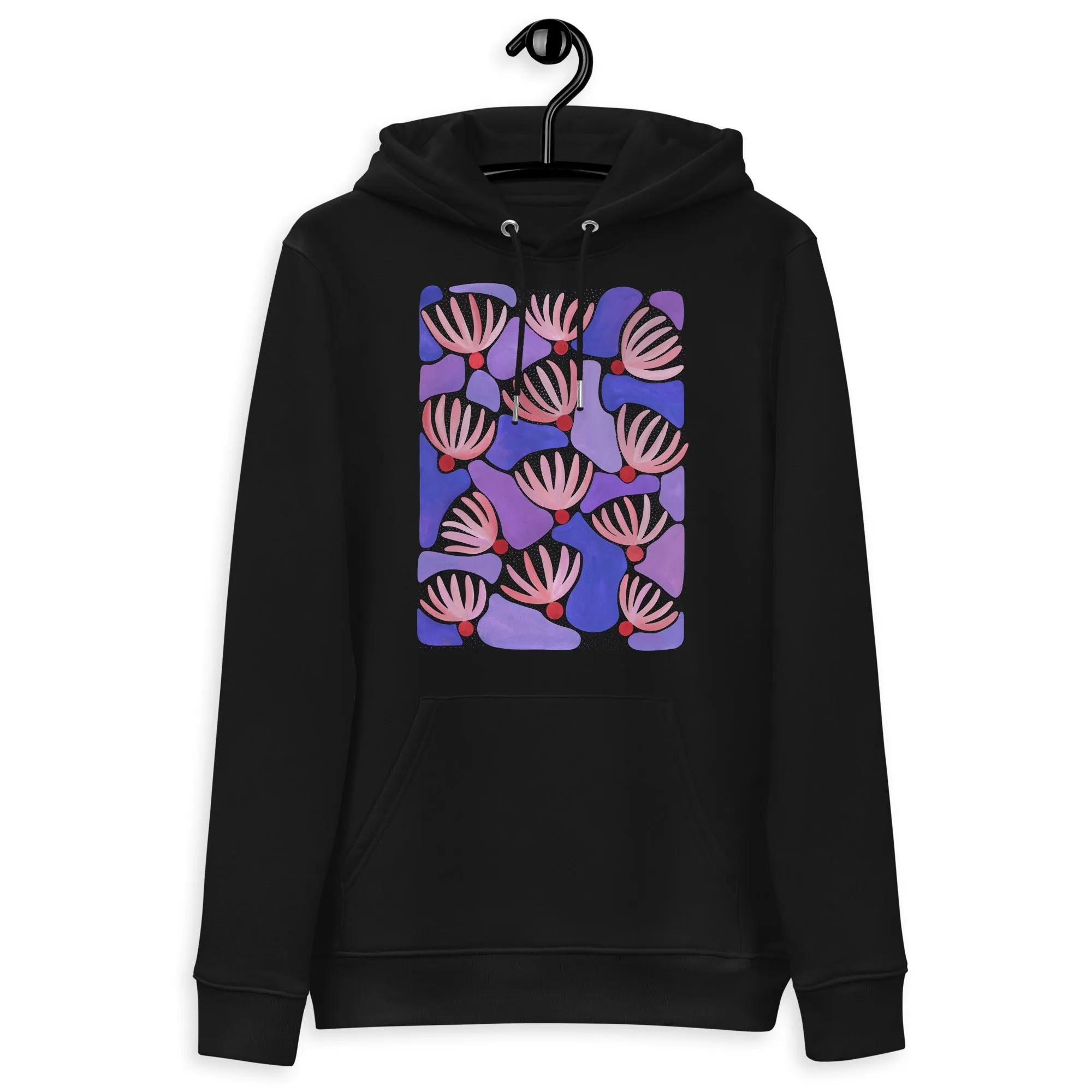 Pink Flowers - Unisex Eco Hoodie