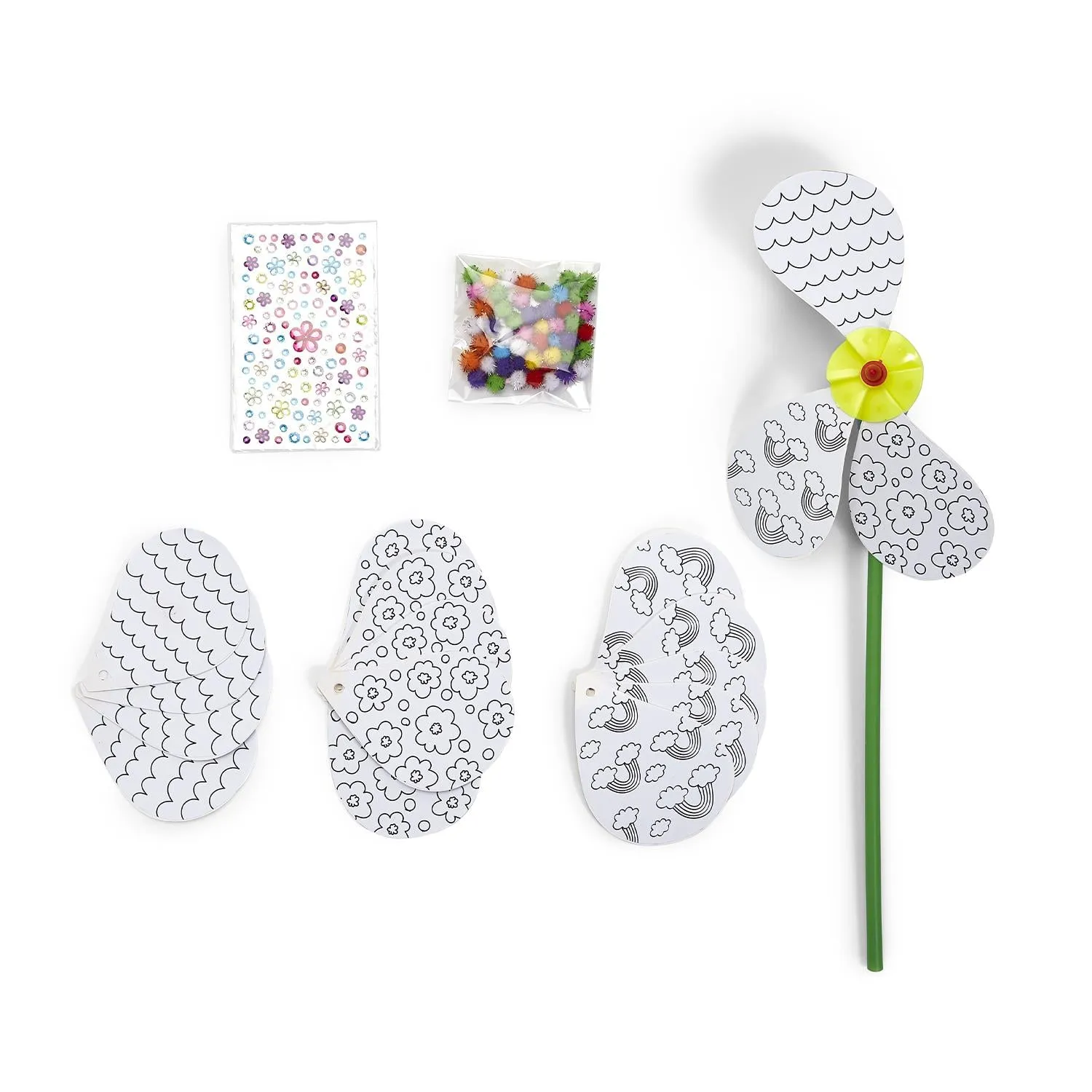 PINWHEEL FLOWERS: DIY