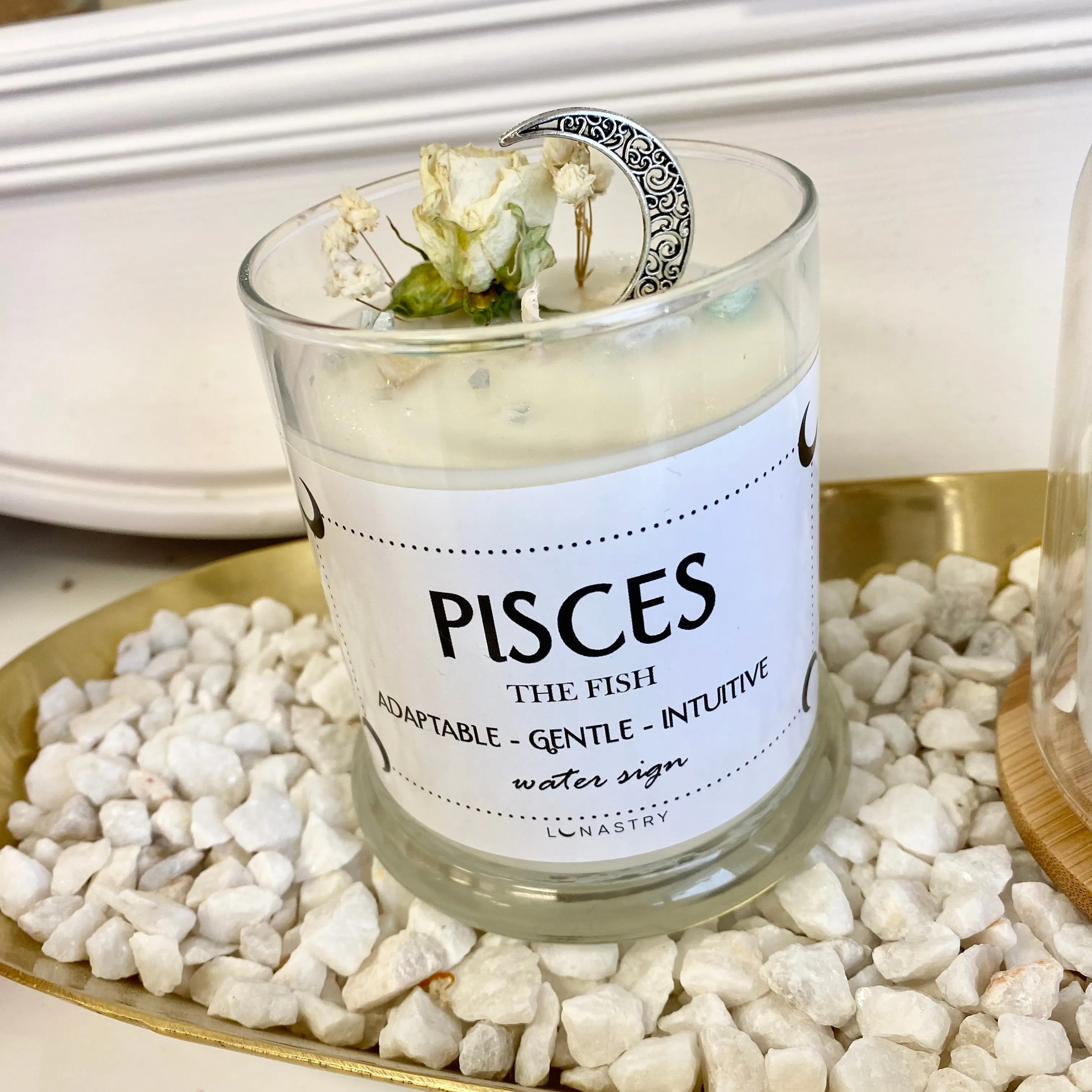 Pisces soy wax candle