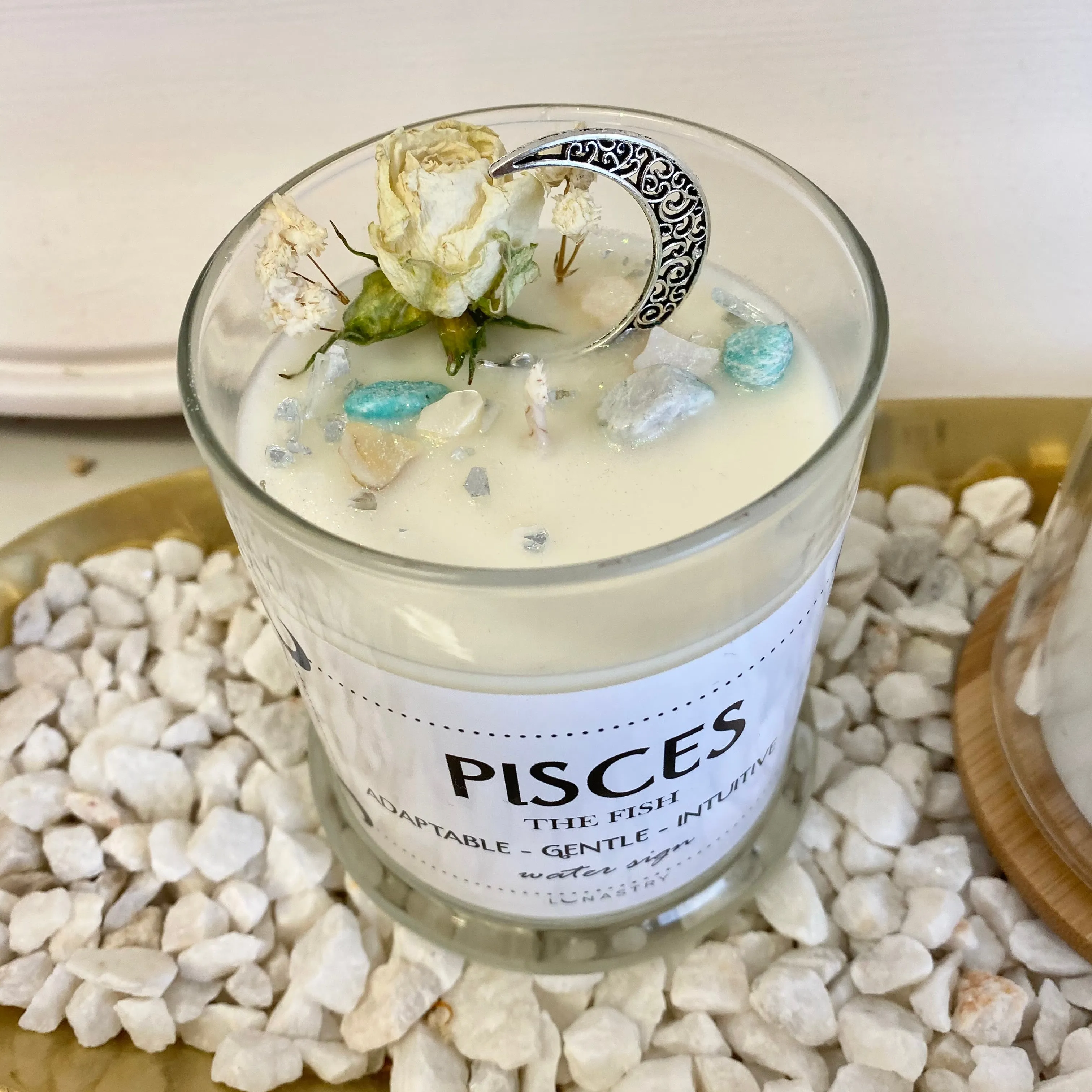Pisces soy wax candle