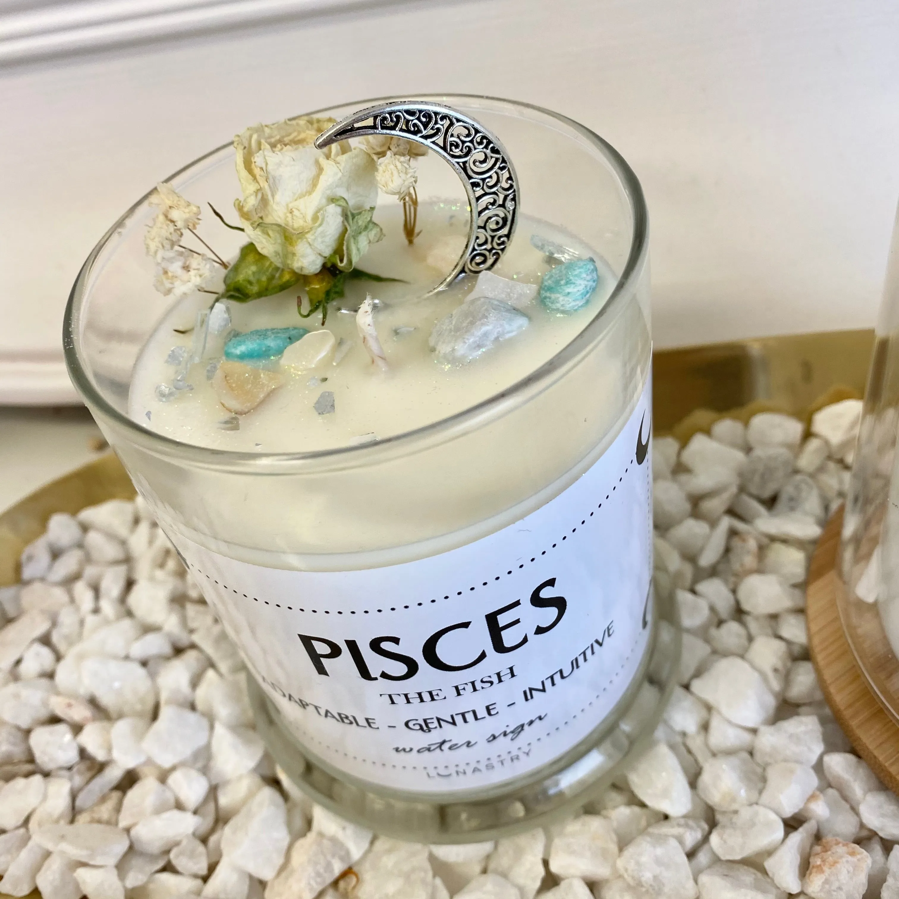 Pisces soy wax candle